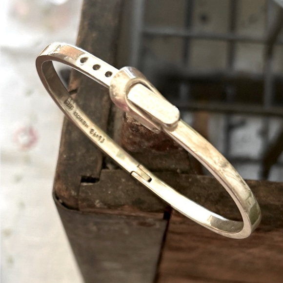 Sterling Buckle Bangle Bracelet